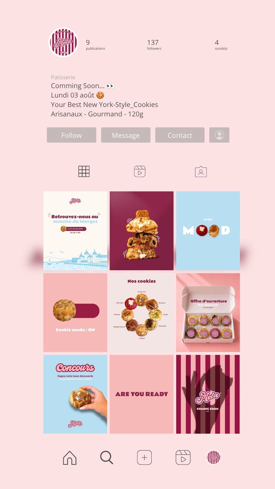 Feed Instagram Mela Cookies — version haute définition